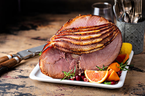 Holiday Ham, Sliced in Drippings 